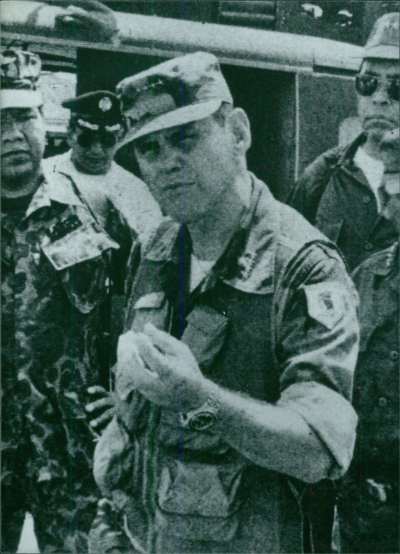 Gen. Gustavo Alvarez, Commander-in-Chief of the Armed Forces of Honduras - Vintage Photograph