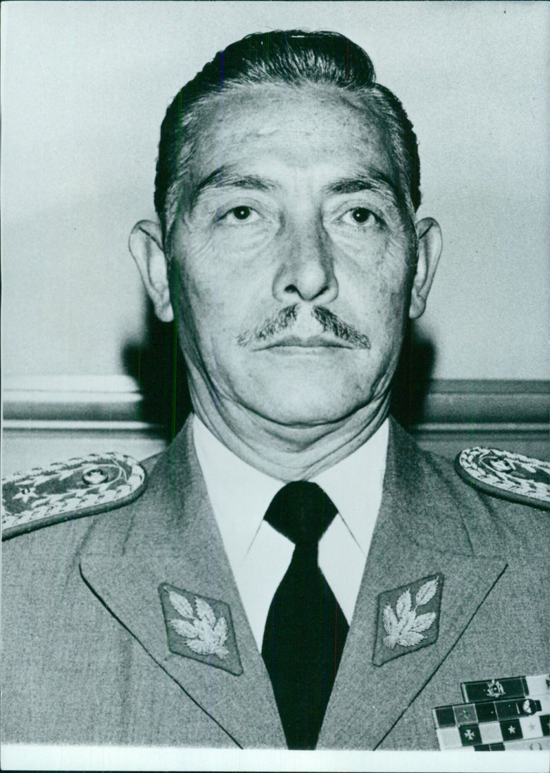 Ecuadorian Politicians: GENERAL RAUL GONZALEZ ALVEAR Chief-of-Staff of the Combined Armed Services - Vintage Photograph