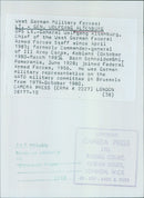 LT. - GEN. WOLFGANG ALTENBURG OPS - Vintage Photograph