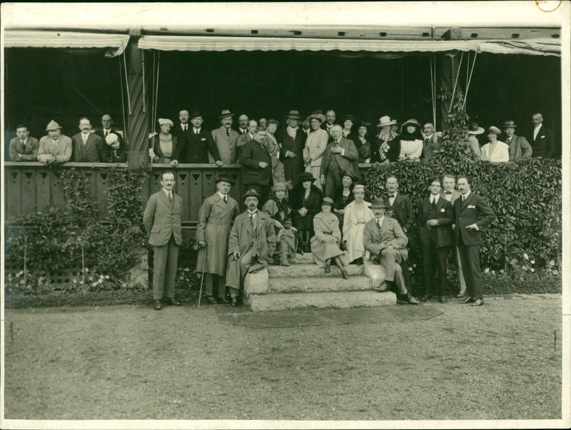 Diplomatic visit to Russian Mittag - Vintage Photograph