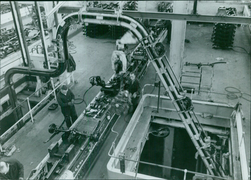 Car Factory 1956 - Vintage Photograph