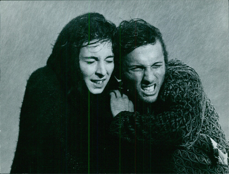 Anna Moffo and Bekim Fehmiu in a scene from "The Adventurers" - Vintage Photograph