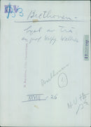 Beethoven monument in Cologne - Vintage Photograph