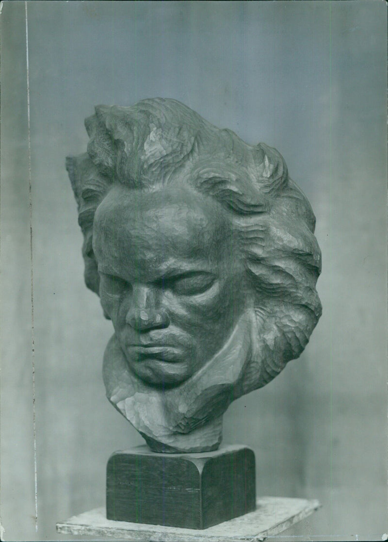 Beethoven monument in Cologne - Vintage Photograph