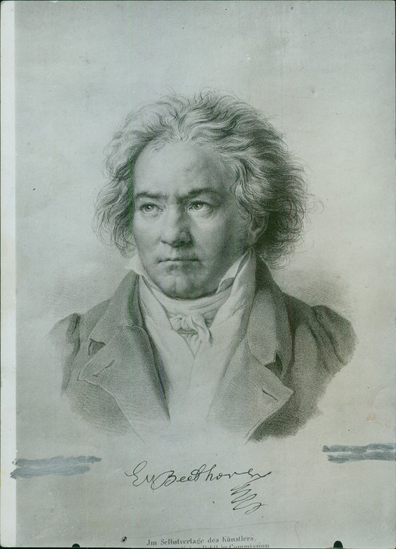 Beethoven in self-publishing of the artist - Vintage Photograph