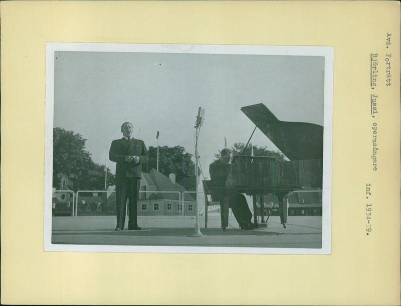 Portrait of Jussi Björling, opera singer from 1934-39 - Vintage Photograph