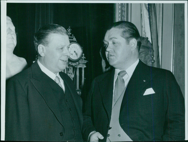 Jussi Björling and Harry Ebert, 1955 - Vintage Photograph