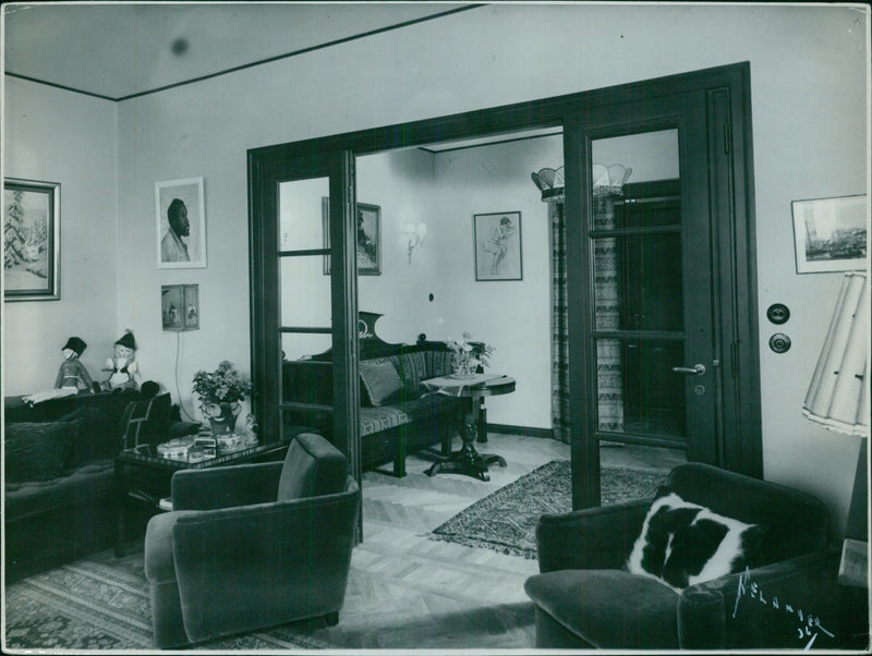 Jussi Björling at home, 1936 - Vintage Photograph