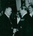 Vincent Auriol visits Jussi in Paris - Vintage Photograph