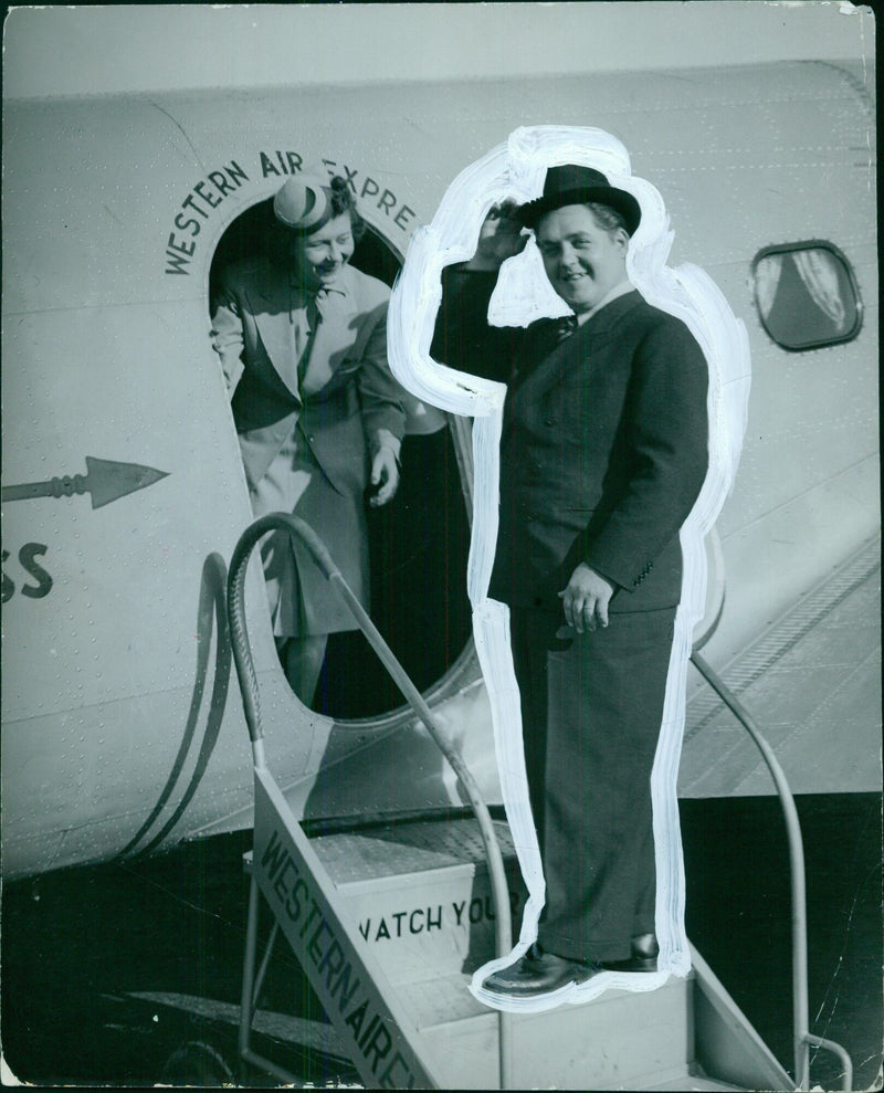 Jussi Bjoerling on Operatic Tour in America - Vintage Photograph