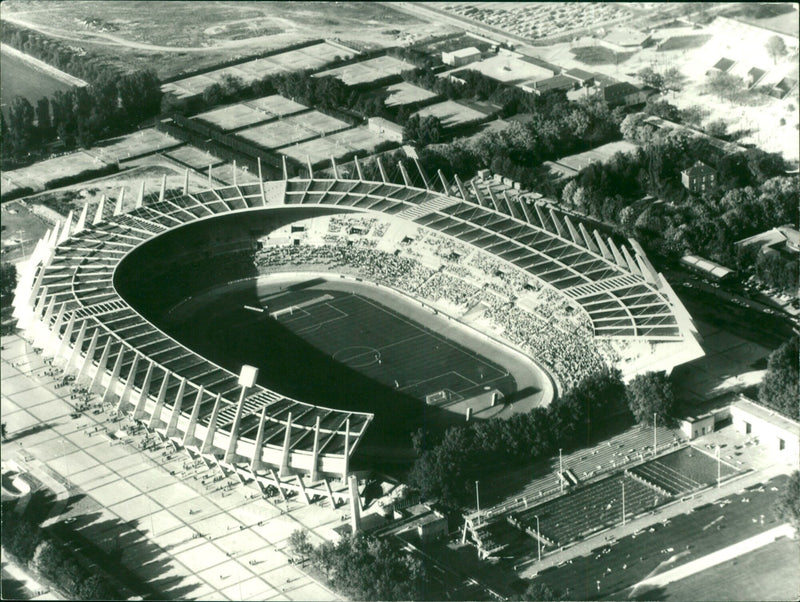 Rheinstadion football ground in Dusseldorf - Vintage Photograph