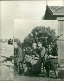 Prince Philip holding a Greek flag - Vintage Photograph