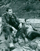 Robert Hossein and Jean-Louis Trintignant - Vintage Photograph