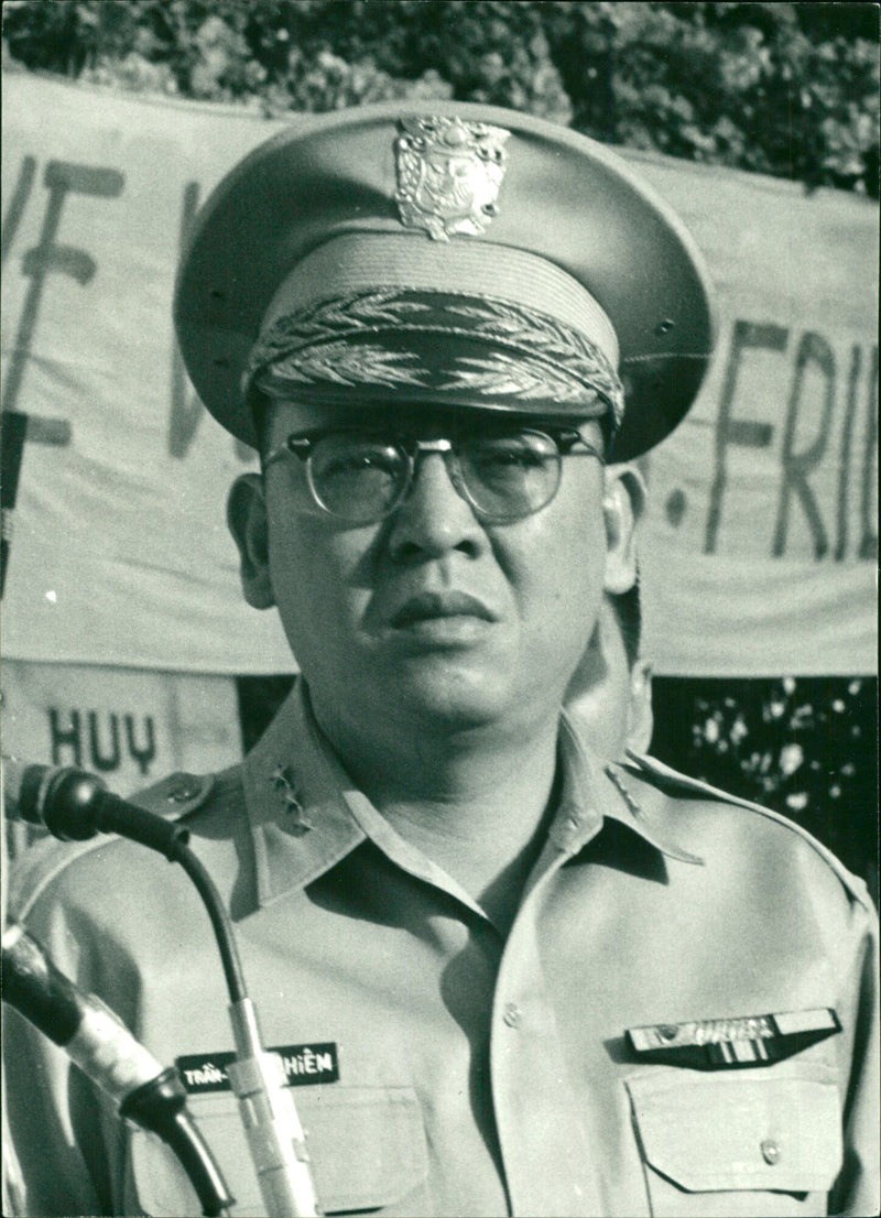 General TRAN "NIEN KINH South Vietnam's Minister of Defence - Vintage Photograph