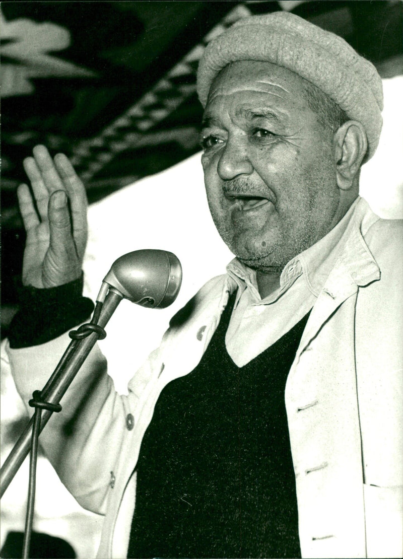 GHULAM MOHAMMAD LUND KHAUR, President of the Kisan Party - Vintage Photograph