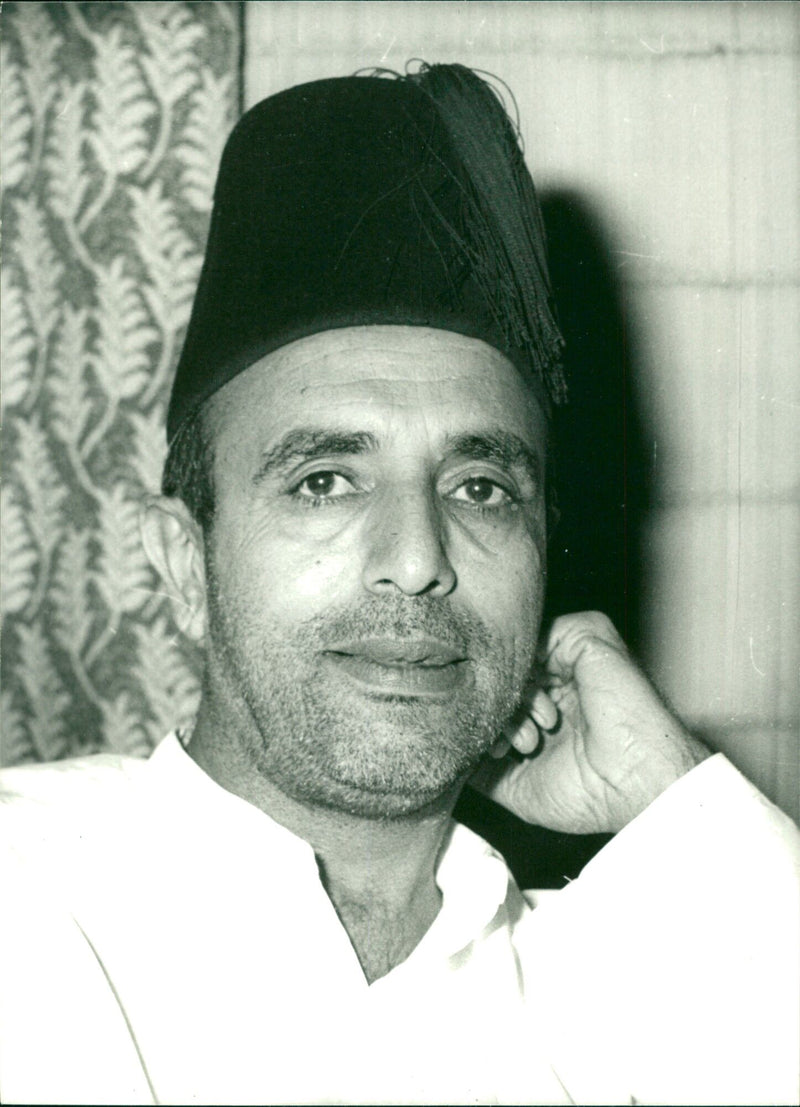 NAWAB ZADA NASRULLAH KHAN, Leading figure in the Pakistan Democratic Party - Vintage Photograph