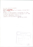 AHMAD KHATIB, New Syrian Chief of State - Vintage Photograph