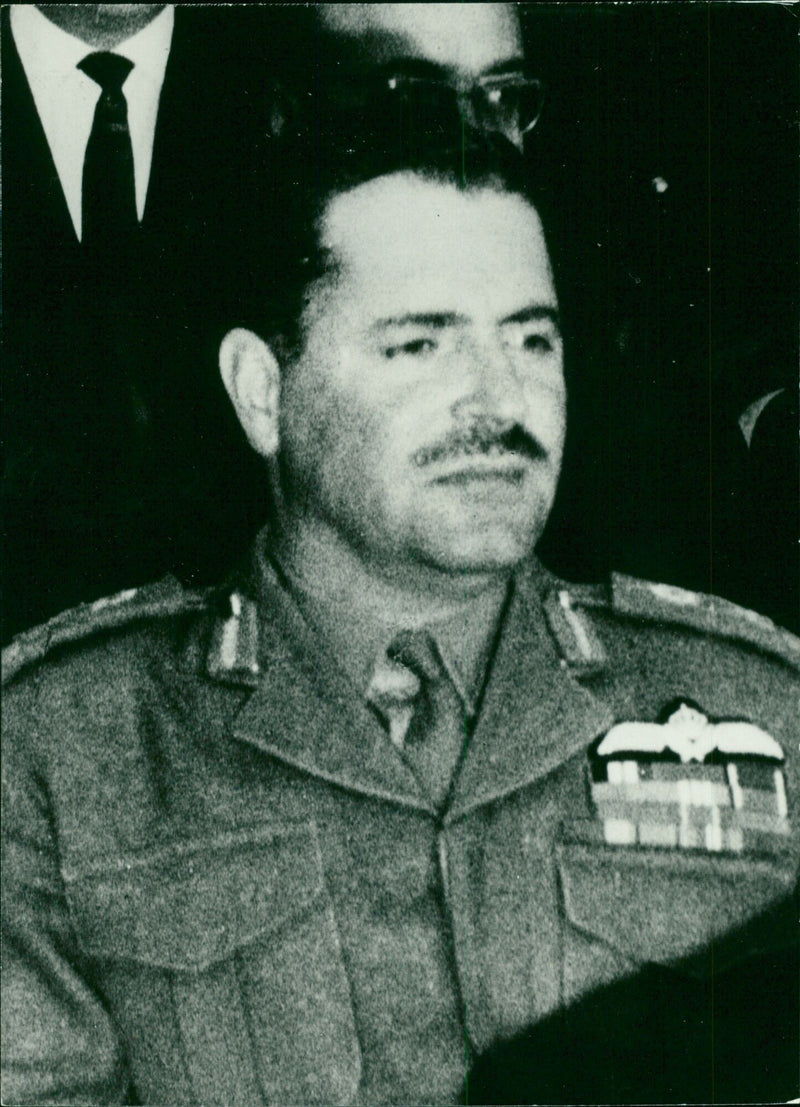 Jordanian Service chiefs: GENERAL AMER KHAMMASH Commander-in-Chief of the Army - Vintage Photograph