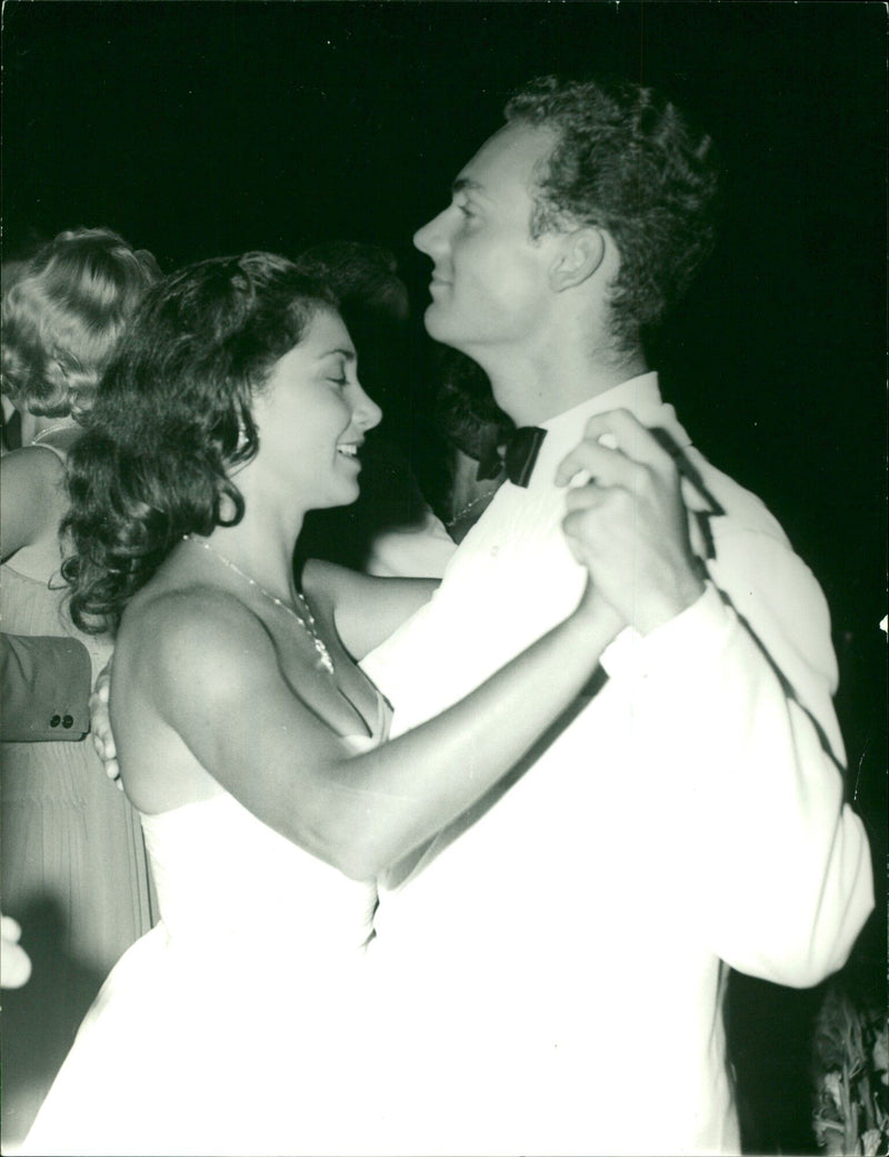 Patricia Rawlings dancing with Prince Amyn Khan - Vintage Photograph