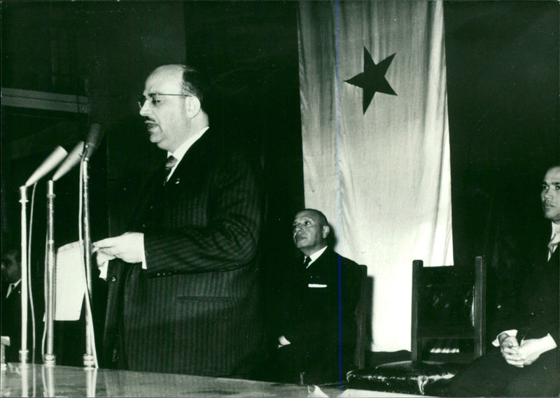 Syrian Politicians SULIMAN KHASH Minister of Culture in The Syrian Government - Vintage Photograph