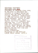 President Ayub Khan - Vintage Photograph