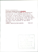 Soviet scientist Vladimir Mikhailovich Khvostov - Vintage Photograph