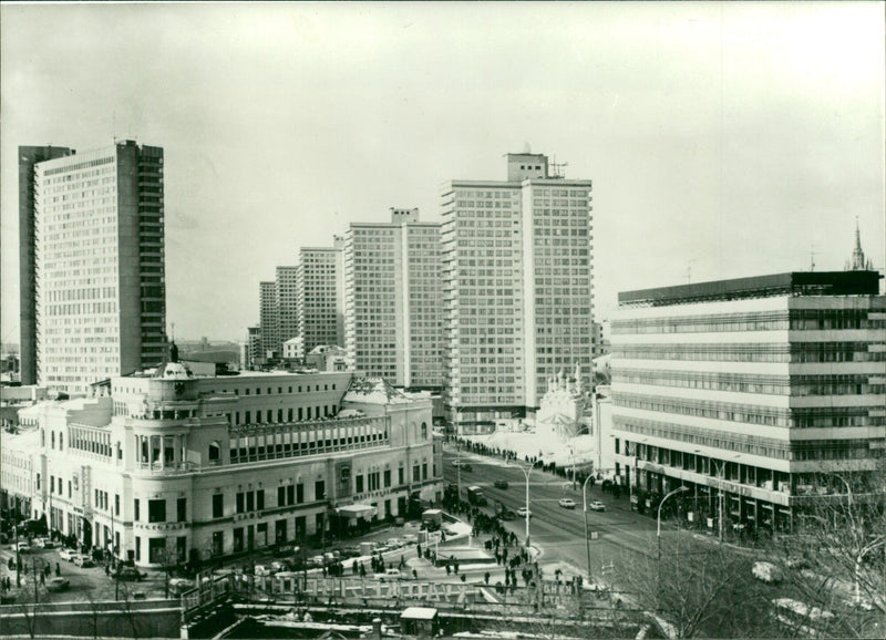 Kalinin Avenue in Moscow - Vintage Photograph