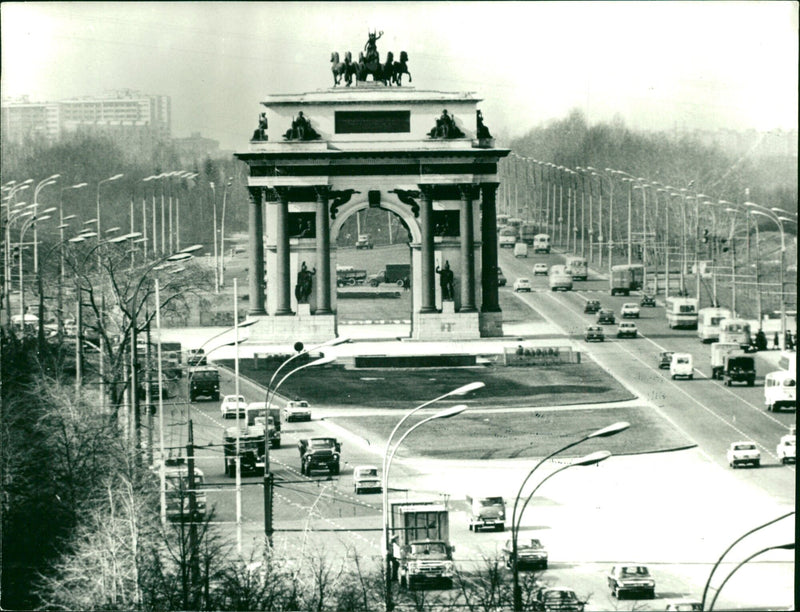 Soviet Views: ARCH OF TRIUMPH, MOSCOW - Vintage Photograph