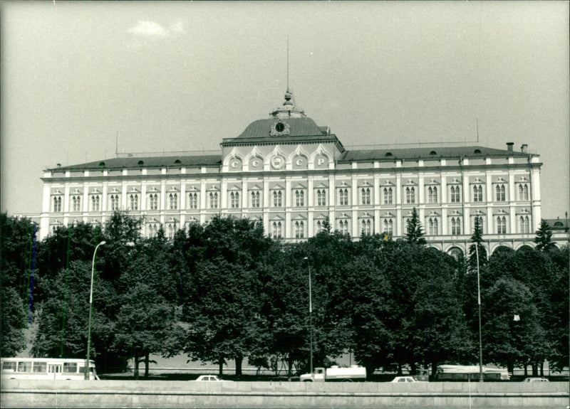 The Kremlin Palace, where the Soviet Cabinet meets - Vintage Photograph