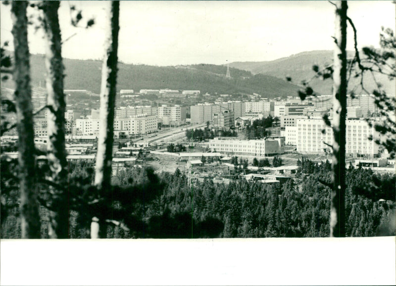 A view of the new city of Tynda - Vintage Photograph