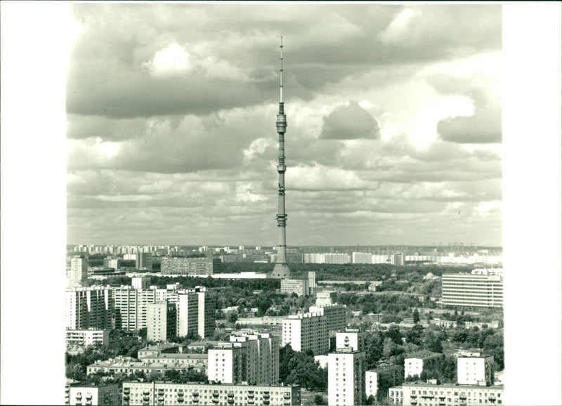 Soviet Views: OSTANKINO TV TOWER, MOSCOW - Vintage Photograph