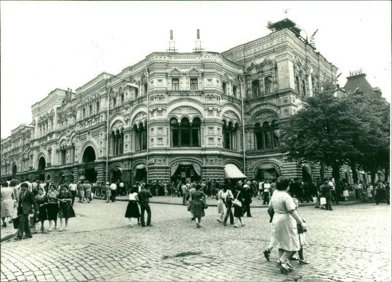 GUM Department Store in Moscow - Vintage Photograph