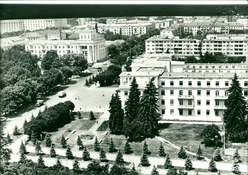 A view of the city of Nalchik, capital of Kabardino-Balkar Autonomous Soviet Socialist Republic - Vintage Photograph