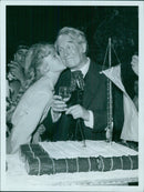 1961 A 3 Chevalier, Maurice turns 73 - Vintage Photograph