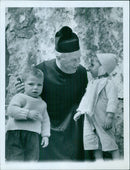 Maurice Chevalier during filming - Vintage Photograph