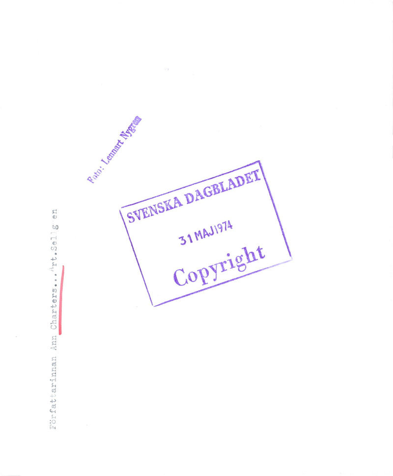 Ann Charters, pianist / writer - Vintage Photograph