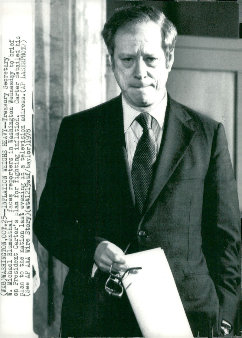 Werner Michael Blumenthal, politician - Vintage Photograph