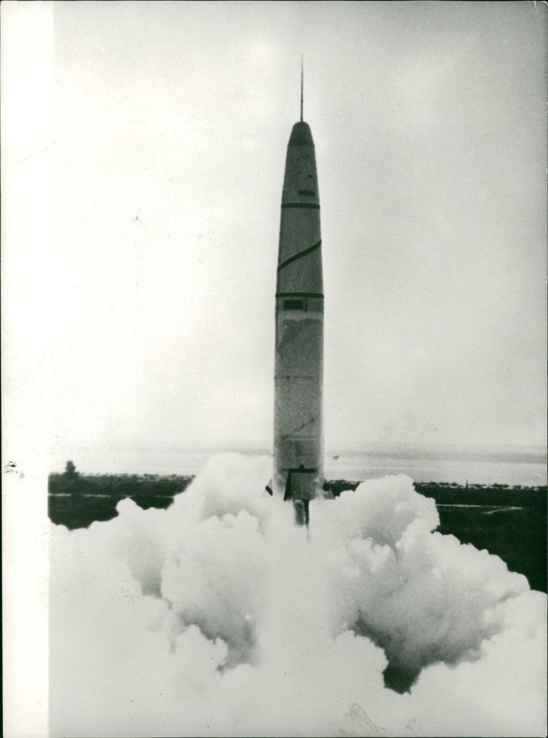 A nuclear weapon. - Vintage Photograph