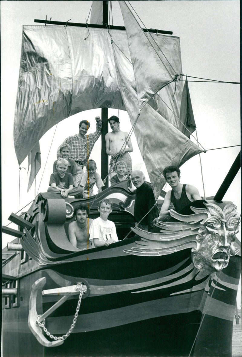 King's Lynn Pageant galleon - Vintage Photograph