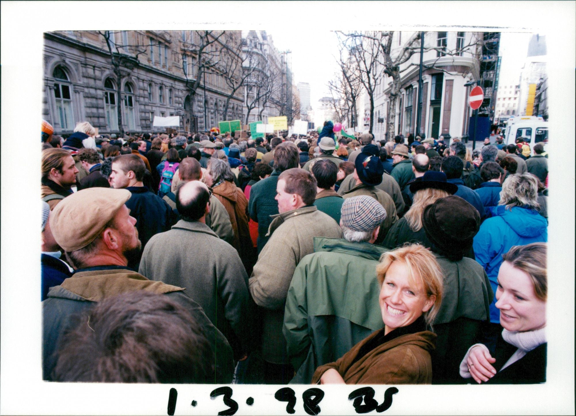 Demonstrations and riots 1997-1999 - Vintage Photograph