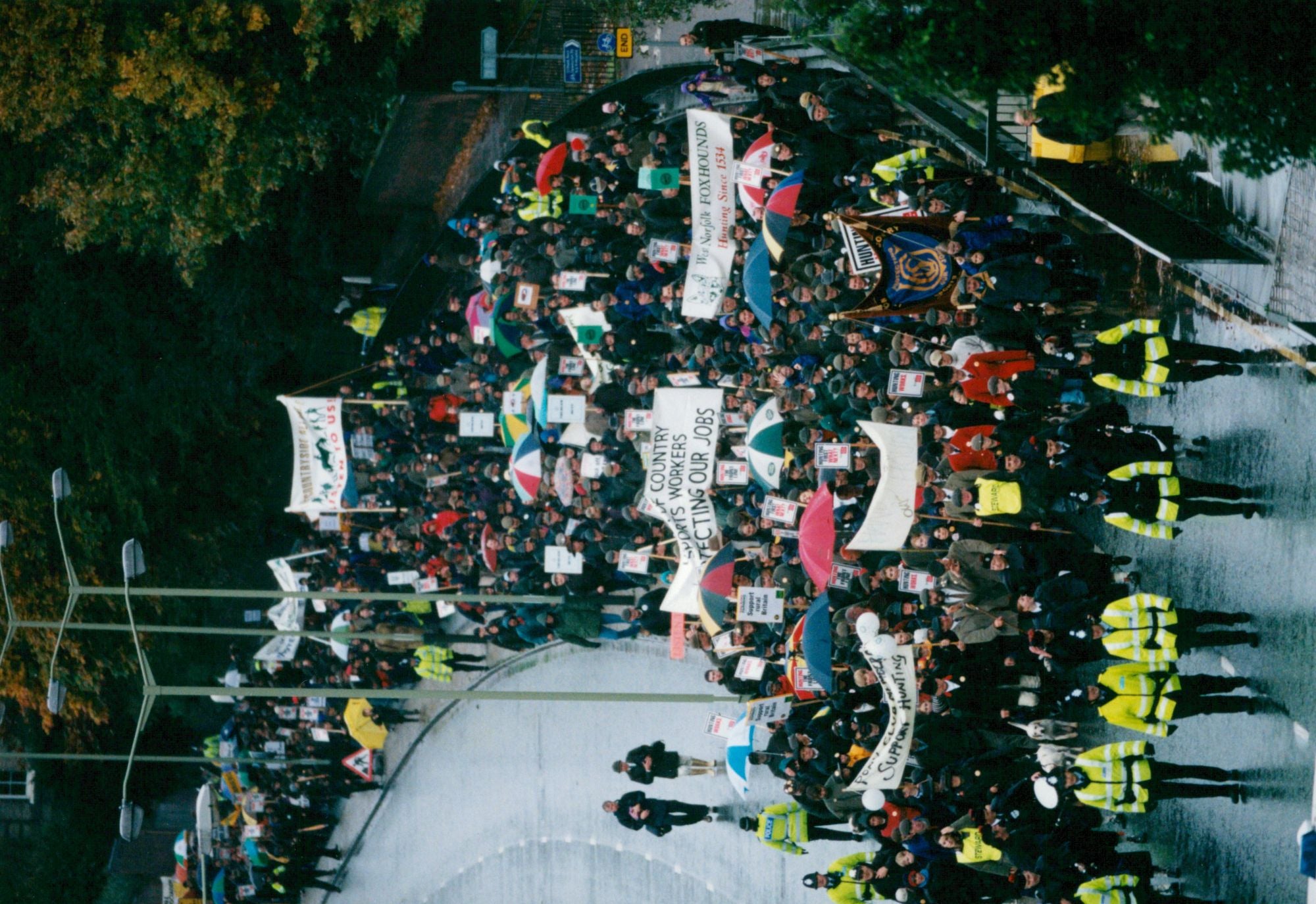 Demonstrations and riots 1997-1999 - Vintage Photograph