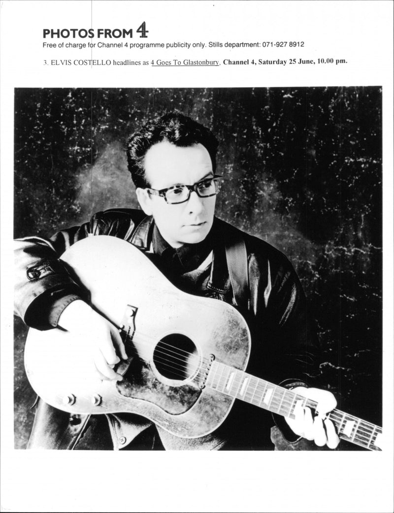 Elvis Costello - Vintage Photograph