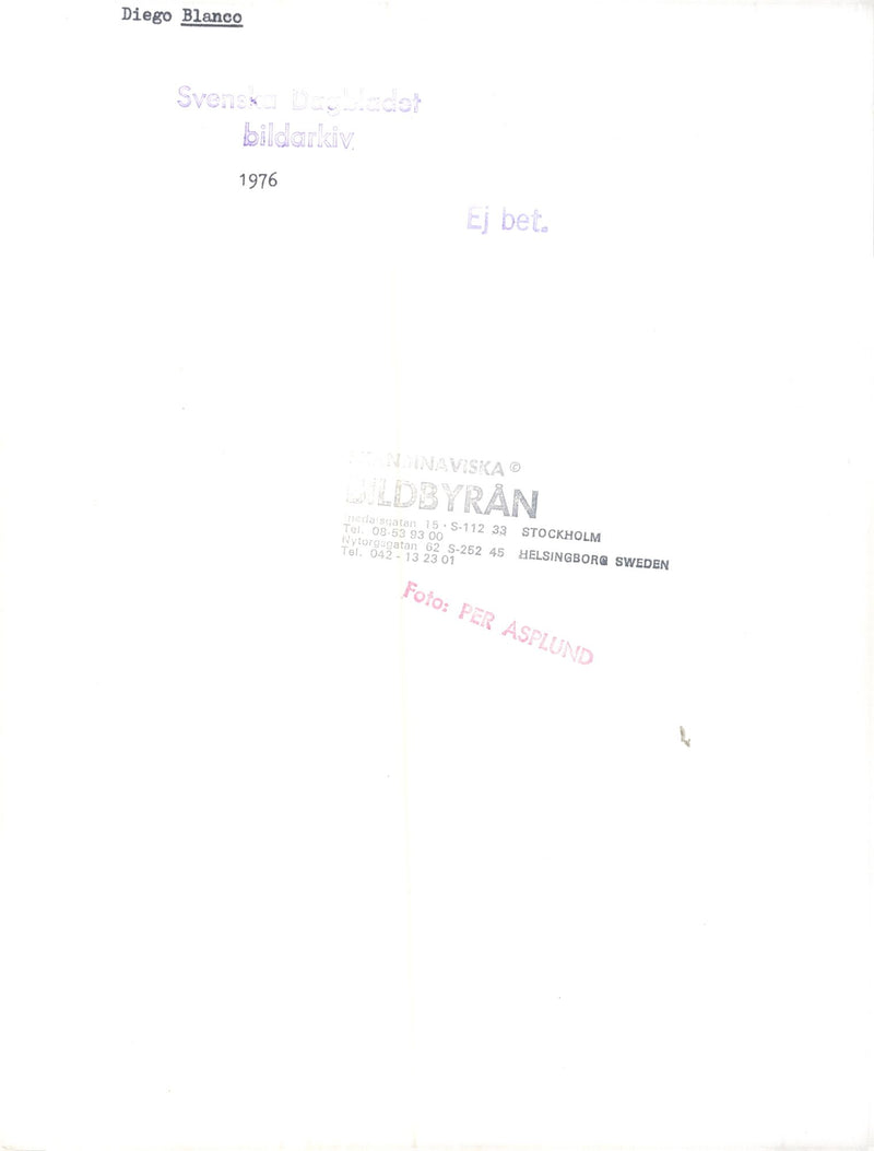 Diego Blanco, musician - Vintage Photograph