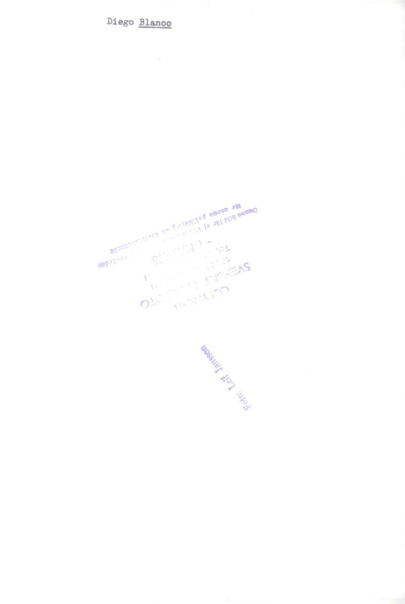 Diego Blanco, musician - Vintage Photograph