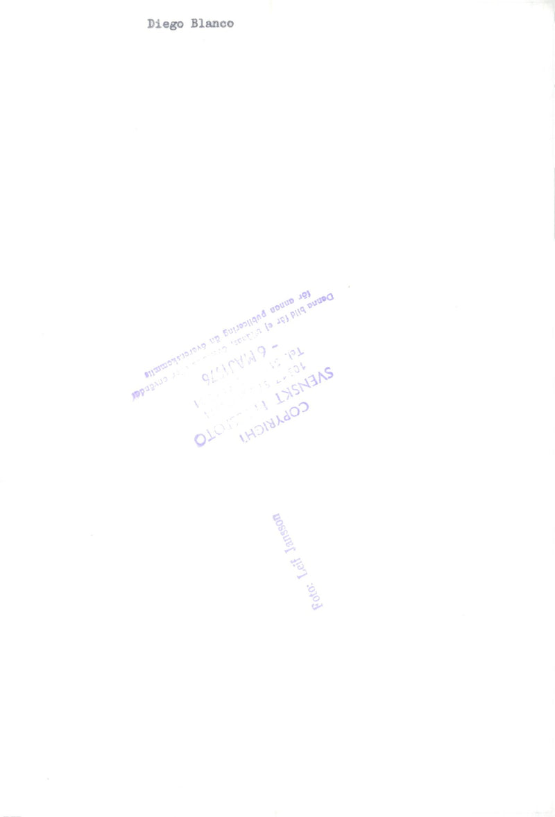 Diego Blanco, musician - Vintage Photograph