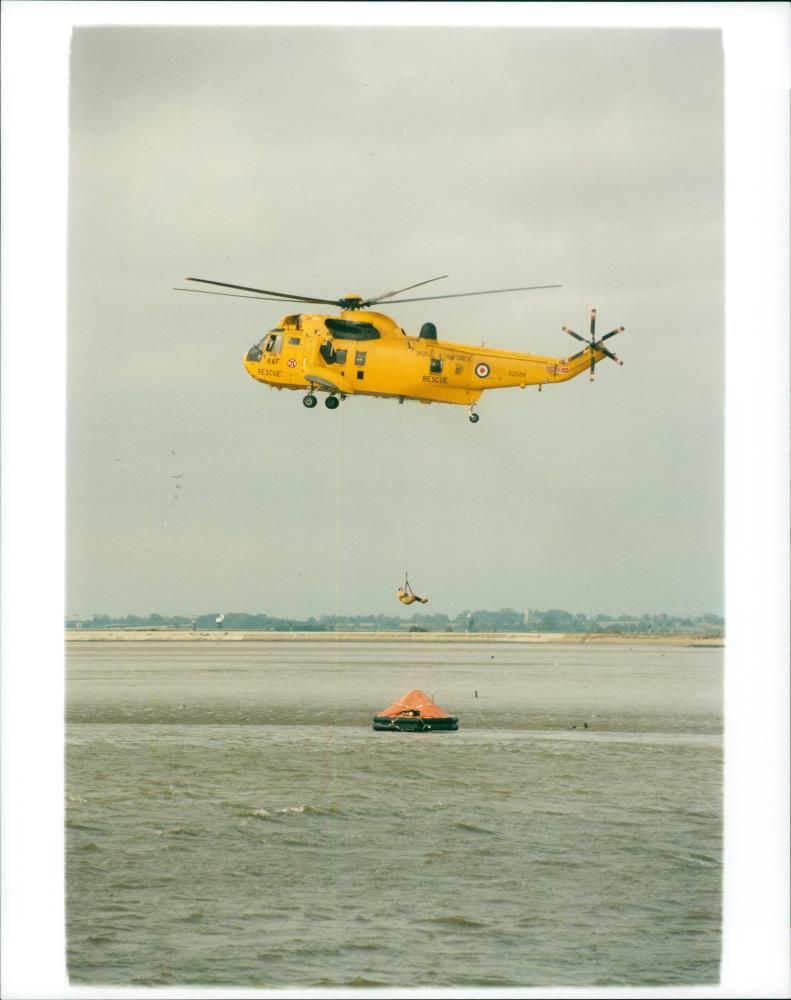 Emergency Services exercise - Vintage Photograph