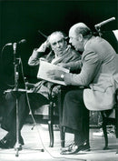 SvD's Christmas Concert in the Concert Hall. GÃ¶sta Bernhard and GÃ¶sta Krantz - Vintage Photograph
