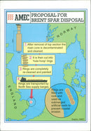 Oil drilling rigs offshore - Vintage Photograph