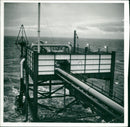 Oil rigs offshore - Vintage Photograph