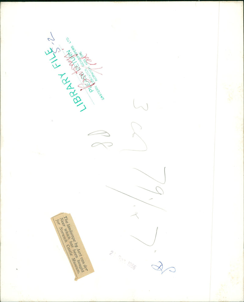 The landscape by Aert van der Neer - Vintage Photograph